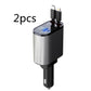 Metal Car Charger 100W Super Fast Charging Car Cigarette Lighter USB And TYPE-C Adapter